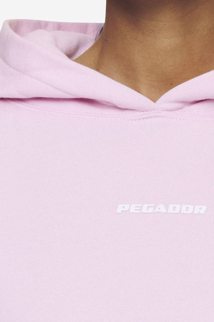 Pegador Salita Oversized Cropped Hoodie Washed Bubblegum White Gum Auslauf