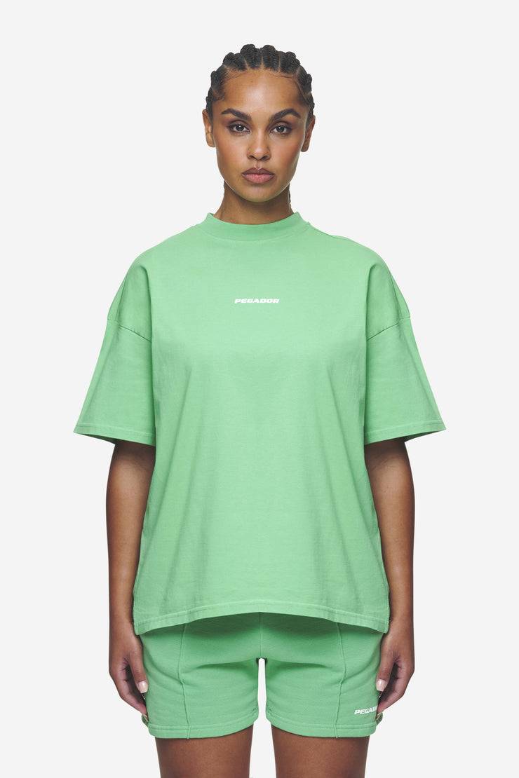 Pegador Bracy Heavy Oversized Tee Washed Peppermint Green White Gum Angebote