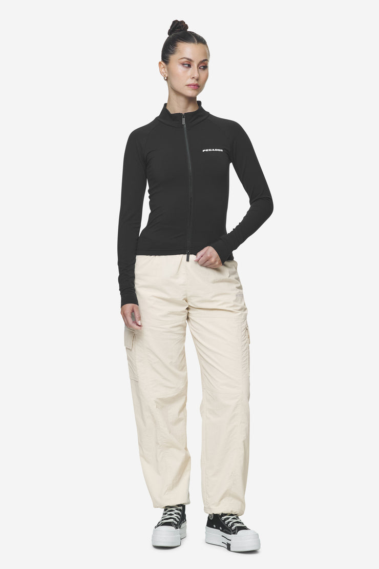 Pegador Maria Zip Longsleeve Black im Angebot