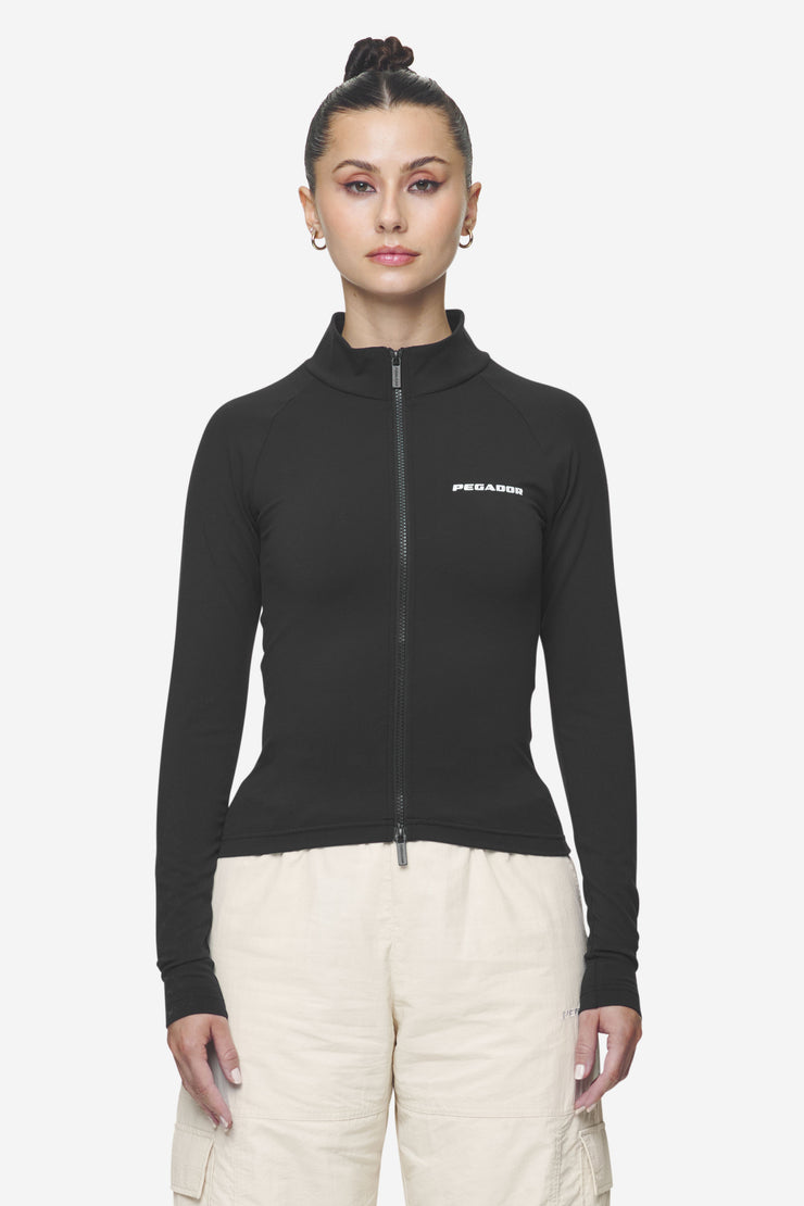 Pegador Maria Zip Longsleeve Black im Angebot