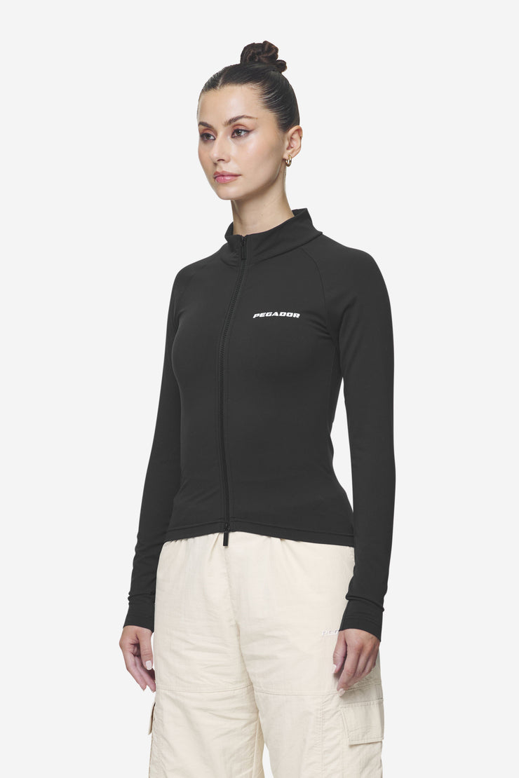 Pegador Maria Zip Longsleeve Black im Angebot