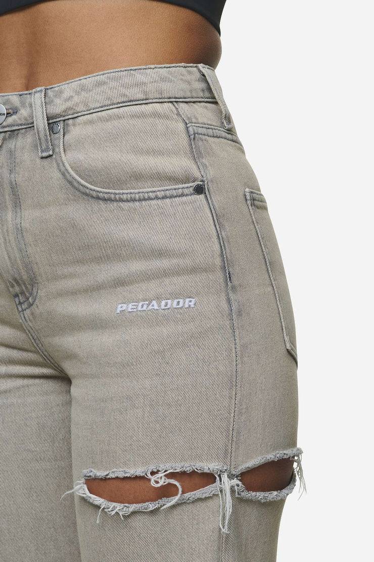 Pegador Romani Destroyed High Waist Jeans Washed Coast Sand Black Friday