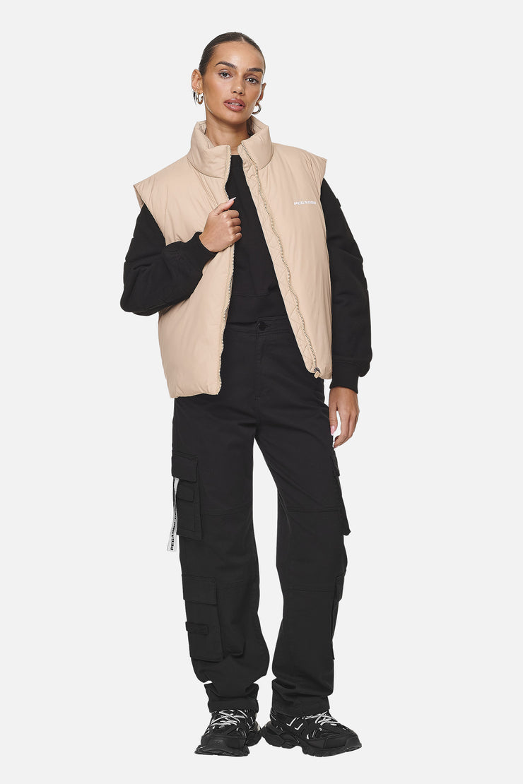 Pegador Wilton Cropped Oversized Vest Safari Sand Exklusive Angebote