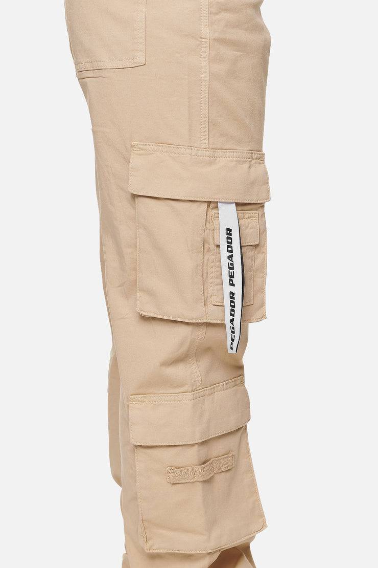 Pegador Tanami Wide Cargo Pants Washed Safari Sand Große Rabatte