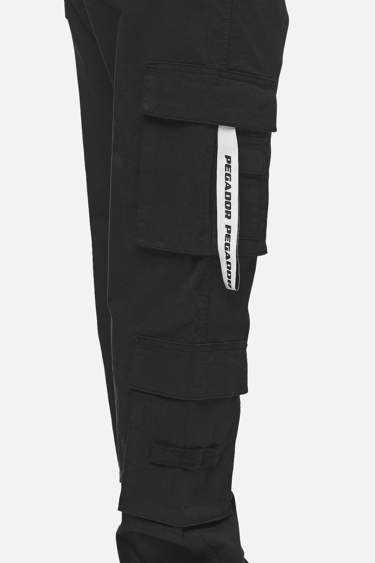 Pegador Tanami Wide Cargo Pants Black Neuheiten