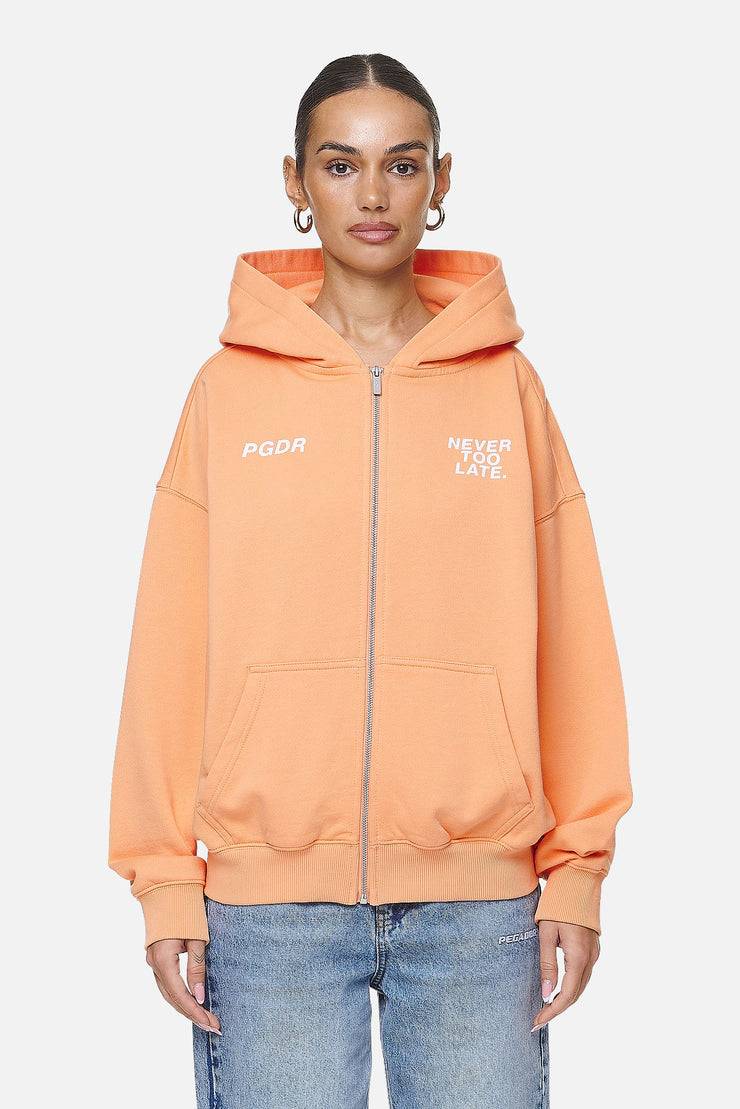Pegador Airville Oversized Zip Hoodie Washed Apricot Saisonale Angebote