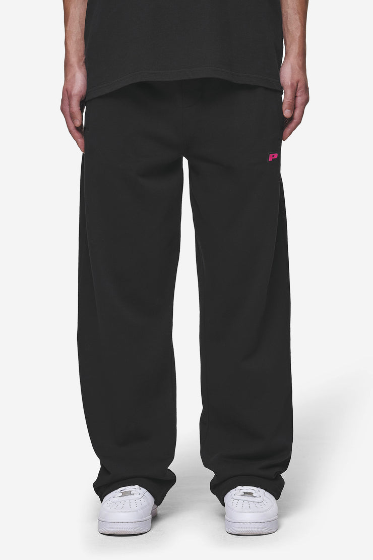 Pegador Leono Loose Sweat Pants Washed Black Virtual Pink Gum Super Sparpreis