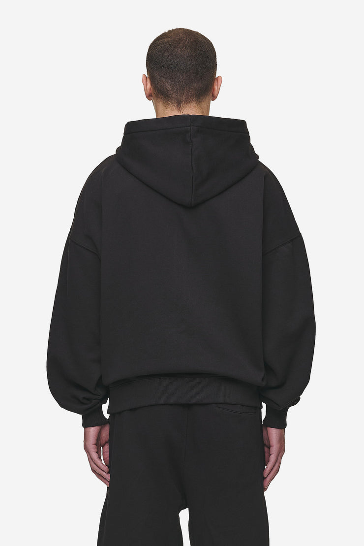 Pegador Leono Boxy Sweat Jacket Washed Black Virtual Pink Gum Kostenlose Rückgabe