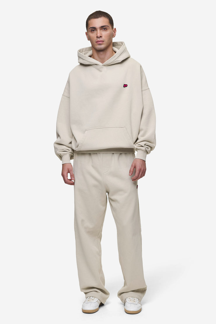 Pegador Leono Boxy Hoodie Washed Light Beige Virtual Pink Gum Begrenzte Freigabe