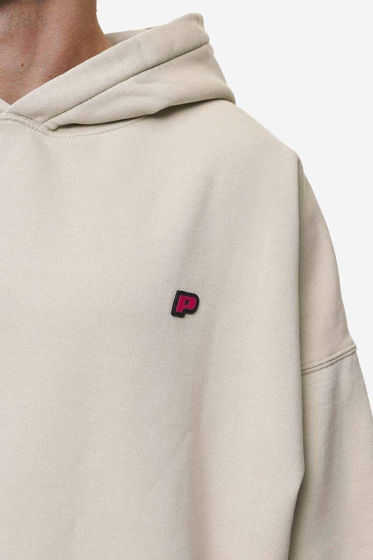 Pegador Leono Boxy Hoodie Washed Light Beige Virtual Pink Gum Begrenzte Freigabe