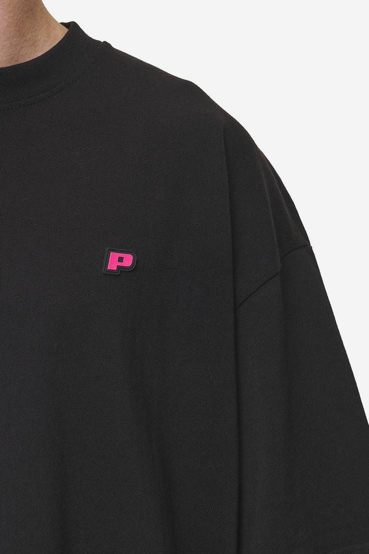 Pegador Leono Boxy Tee Washed Black Virtual Pink Gum Letzte 3 Tage