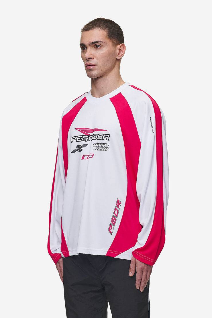 Pegador Mosco Longsleeve Jersey White Virtual Pink Nur für heute