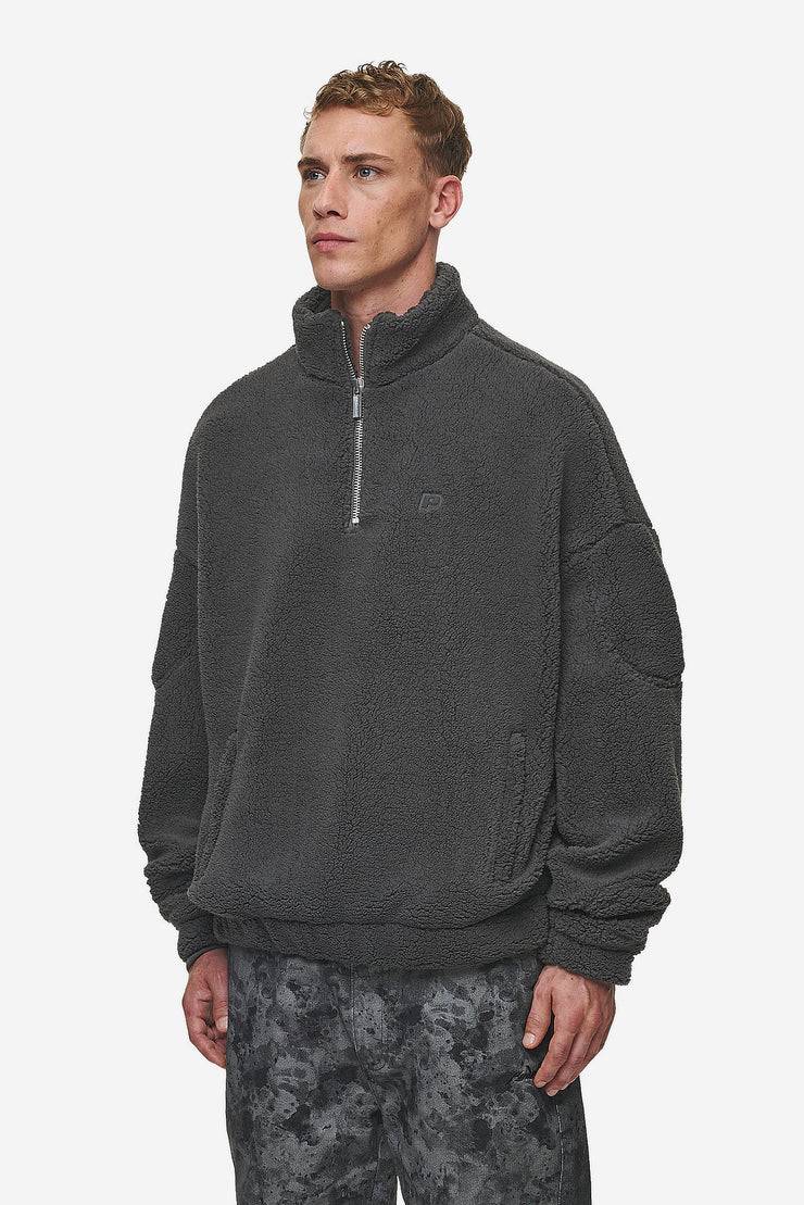 Pegador Munoz Teddy Half Zip Sweater Anthracite Bis zu 55% Rabatt