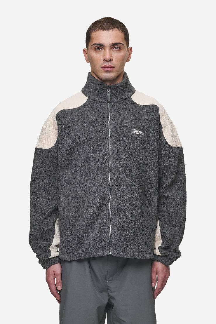 Pegador Willett Fleece Jacket Anthracite Light Beige Riesige Rabatte
