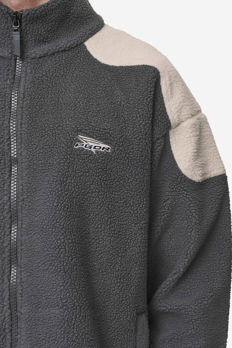 Pegador Willett Fleece Jacket Anthracite Light Beige Riesige Rabatte