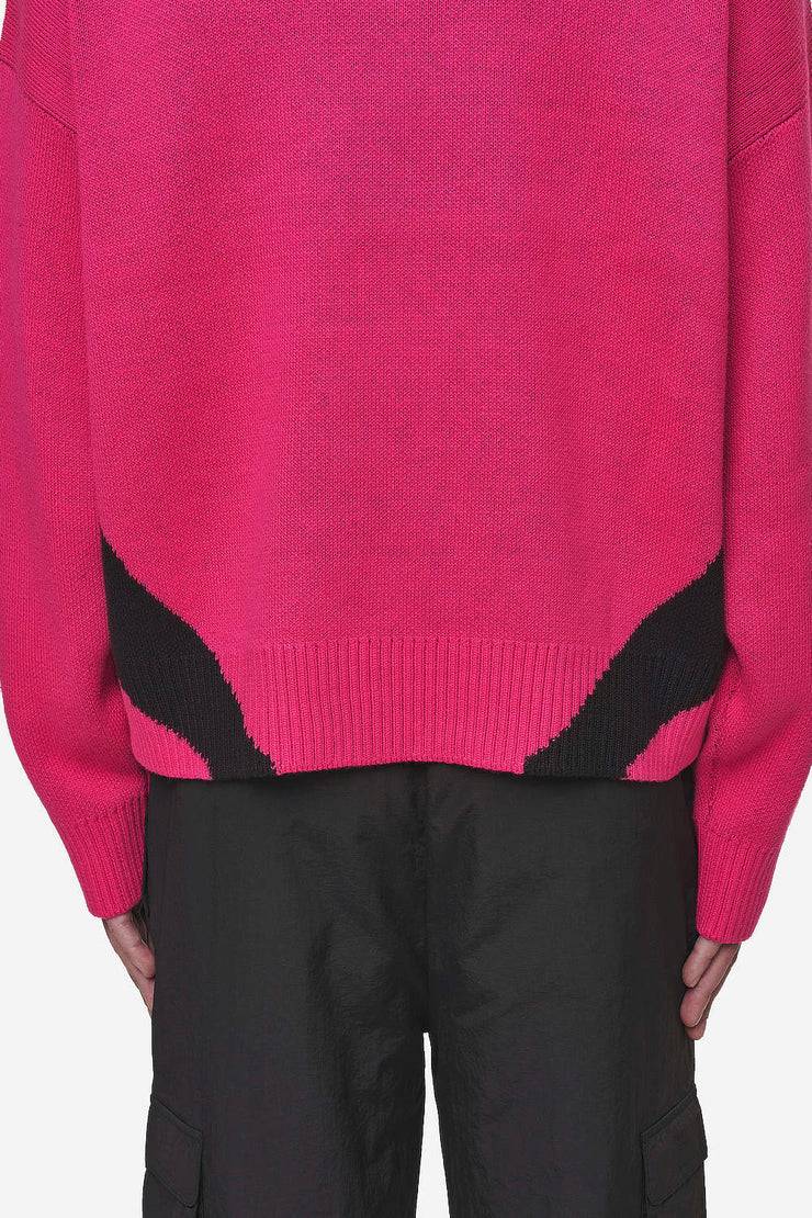 Pegador Kazan Boxy Knit Sweater Virtual Pink Black Fabrikladen