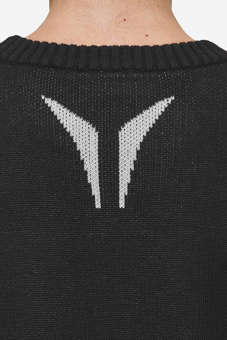 Pegador Kazan Boxy Knit Sweater Black Light Grey Begrenzt auf 3 Tage