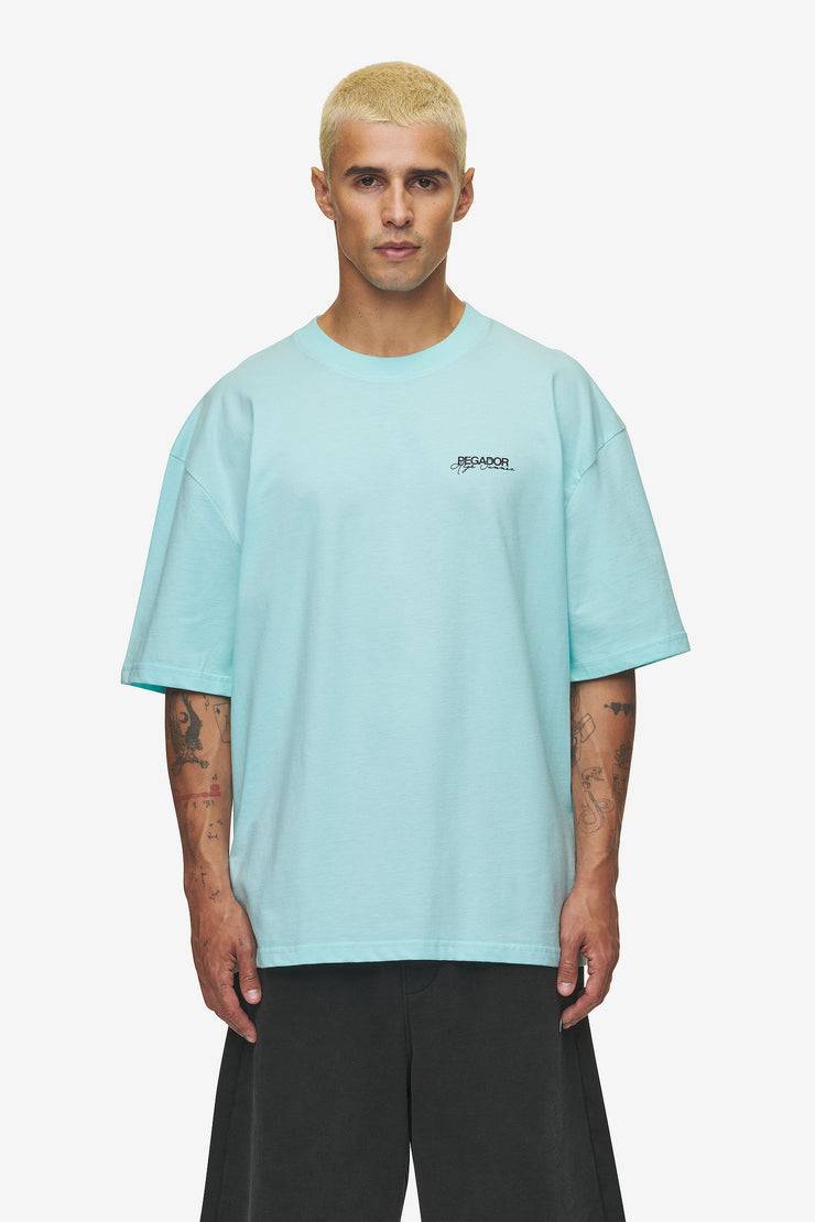 Pegador Patino Oversized Tee Washed Sky Blue Outlet