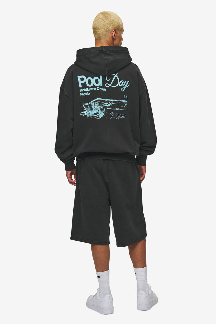 Pegador Patino Oversized Sweat Jacket Vintage Black Auslauf