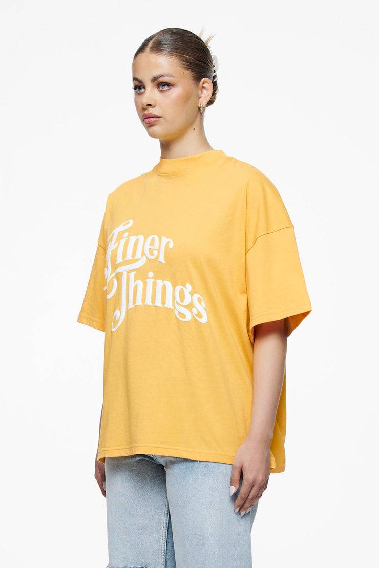 Pegador Birca Heavy Oversized Tee Vintage Washed Golden Sun Hotsell