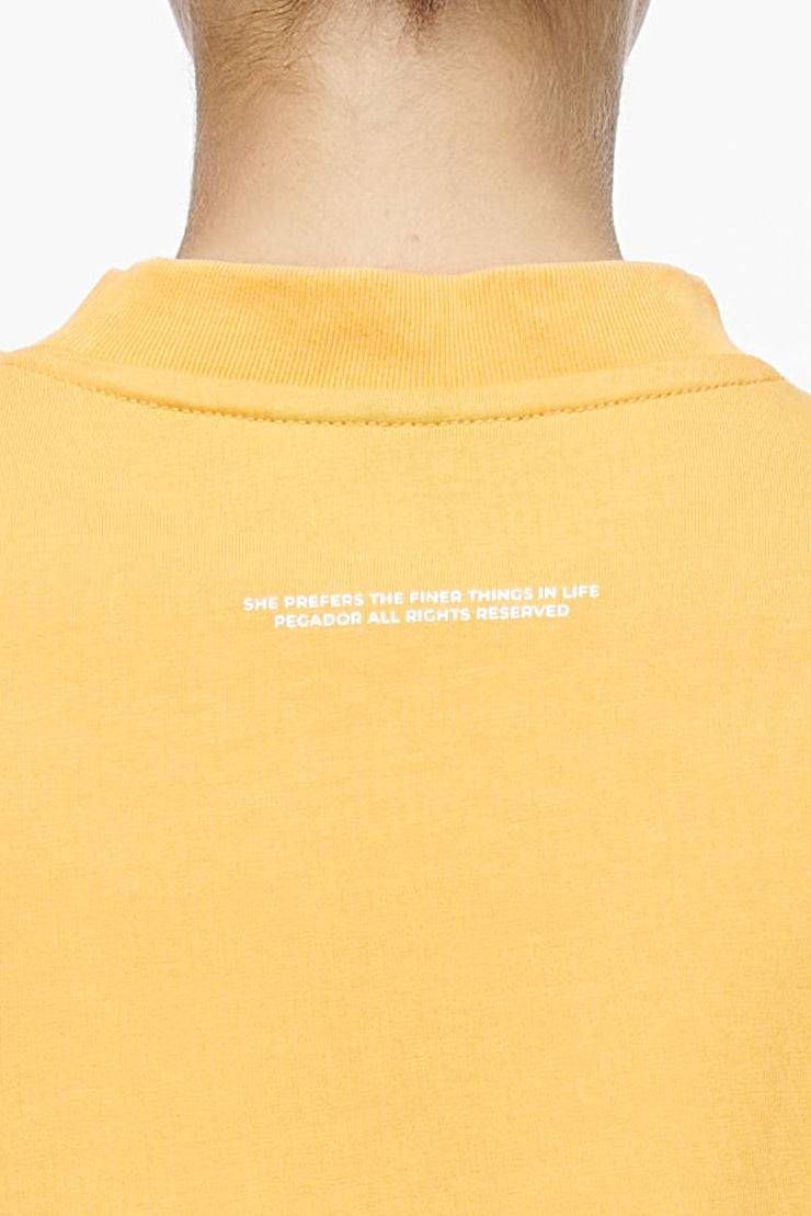 Pegador Birca Heavy Oversized Tee Vintage Washed Golden Sun Hotsell