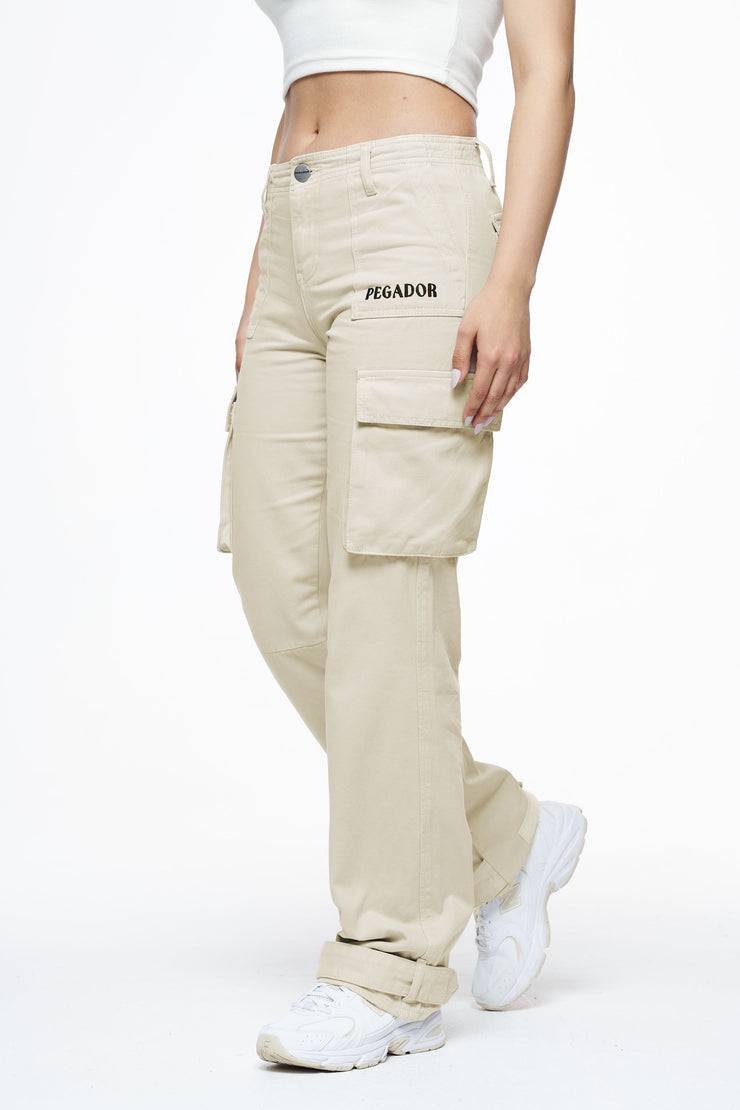 Pegador Arlia Wide Cargo Pants Espresso Meist gekauft