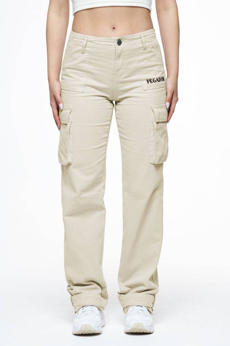 Pegador Arlia Wide Cargo Pants Espresso Meist gekauft