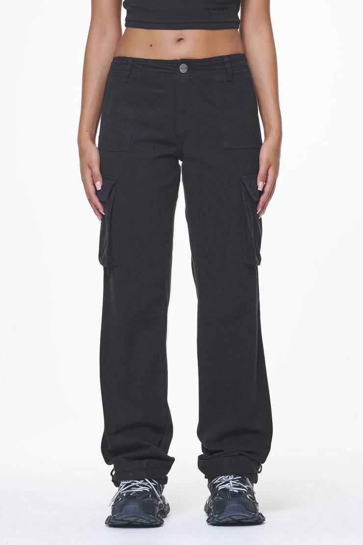 Pegador Arlia Wide Cargo Pants Black Blitzverkäufe