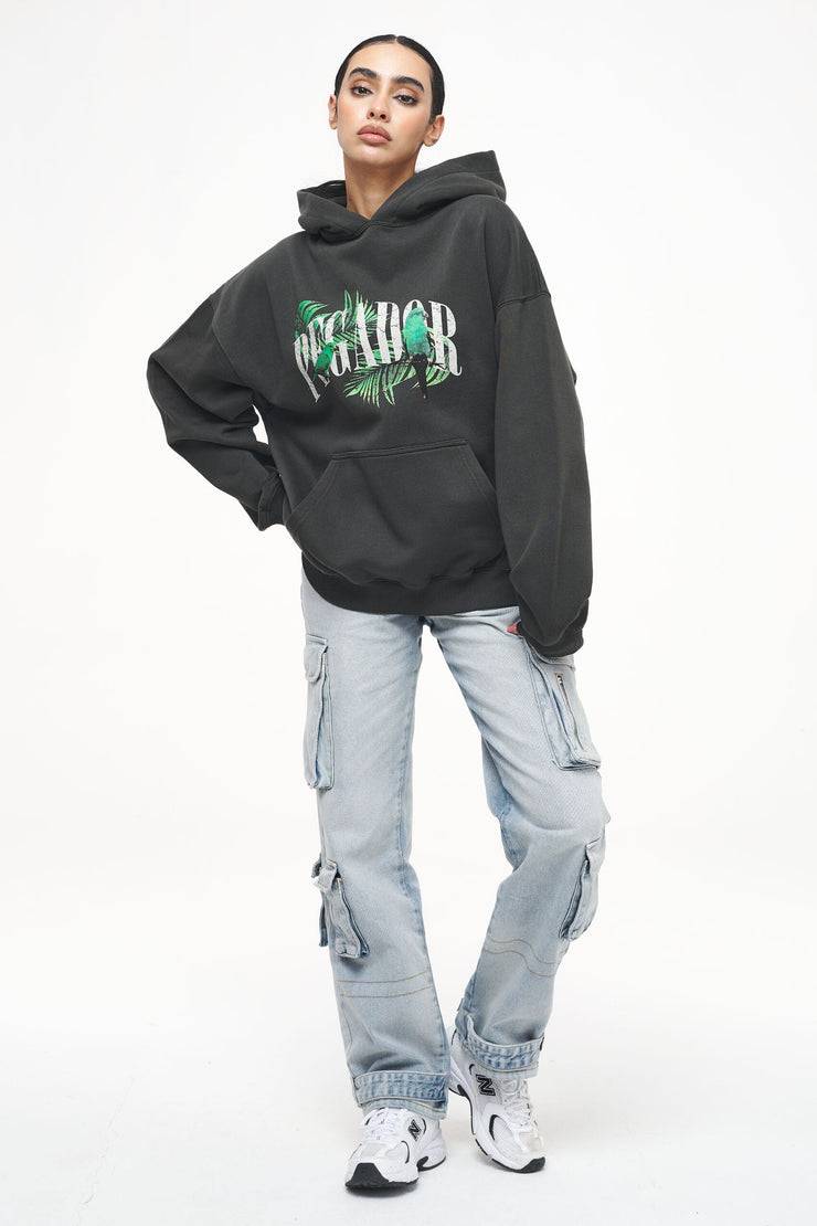 Pegador Palm Oversized Hoodie Vintage Washed Iron Grey Günstig kaufen