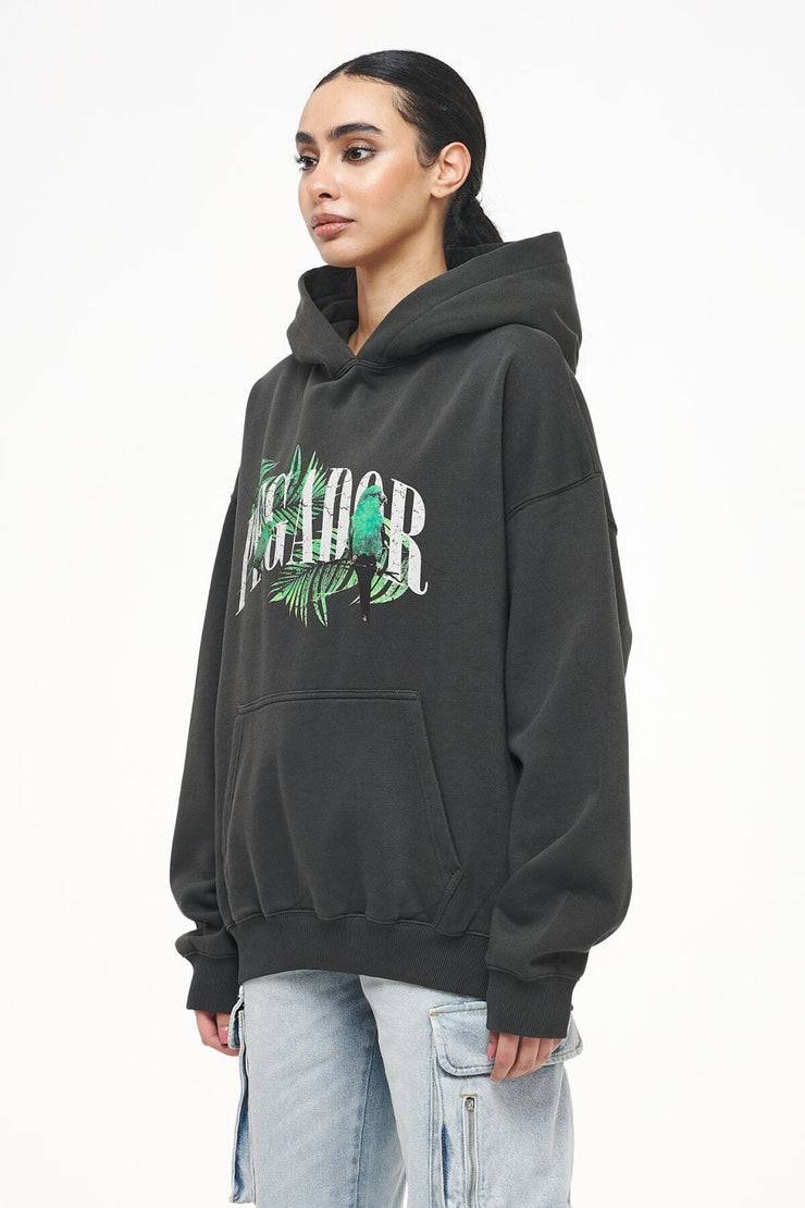 Pegador Palm Oversized Hoodie Vintage Washed Iron Grey Günstig kaufen