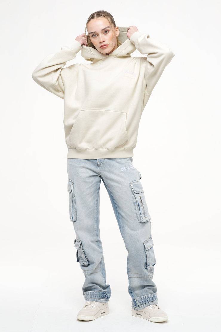 Pegador Lola Oversized Hoodie Vintage Washed Angels Cream Versandkostenfrei