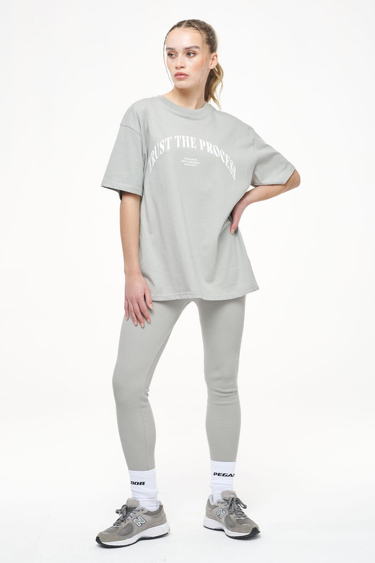 Pegador Topa Oversized Tee Vintage Washed Quiet Gray Großer Ausverkauf