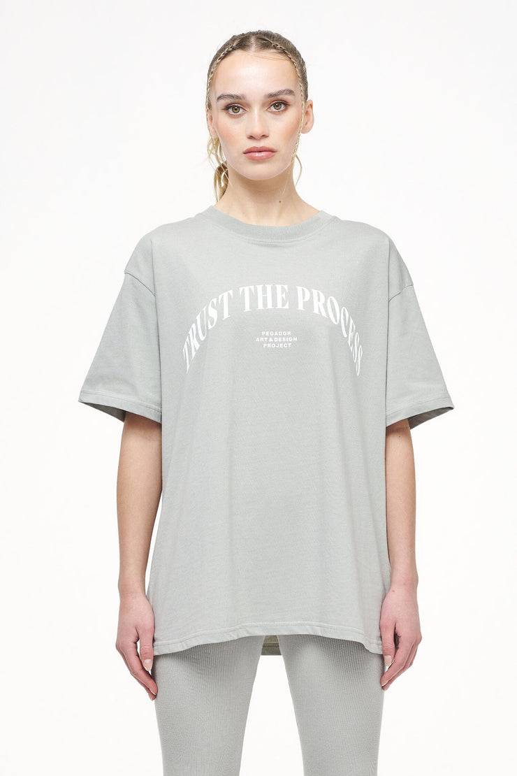 Pegador Topa Oversized Tee Vintage Washed Quiet Gray Großer Ausverkauf