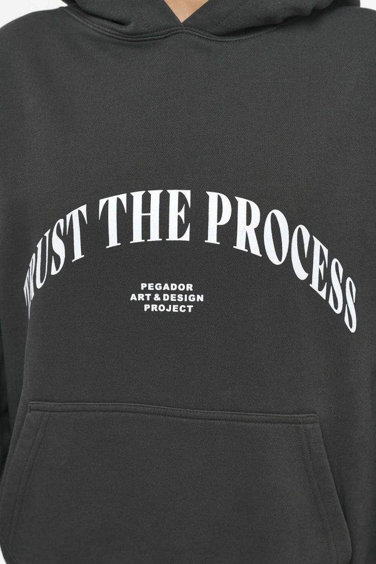 Pegador Topa Oversized Hoodie Vintage Washed Iron Grey Flash Sale