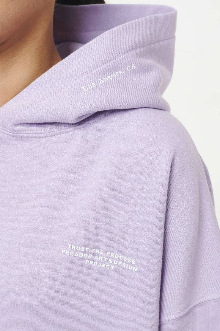 Pegador Mace Oversized Hoodie Vintage Washed Purple Paste Begrenztes Angebot