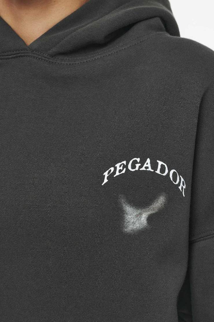 Pegador Angel Oversized Hoodie Vintage Washed Iron Grey Online Shopping