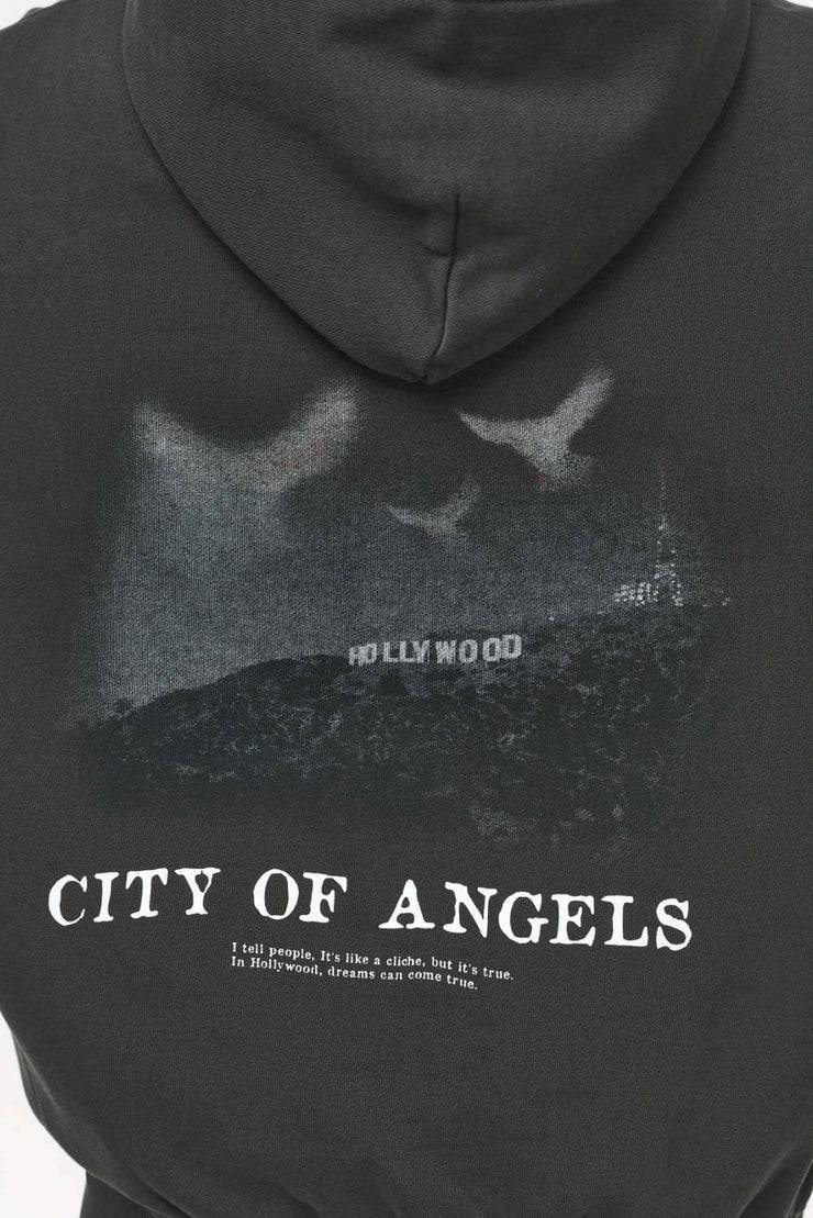 Pegador Angel Oversized Hoodie Vintage Washed Iron Grey Online Shopping