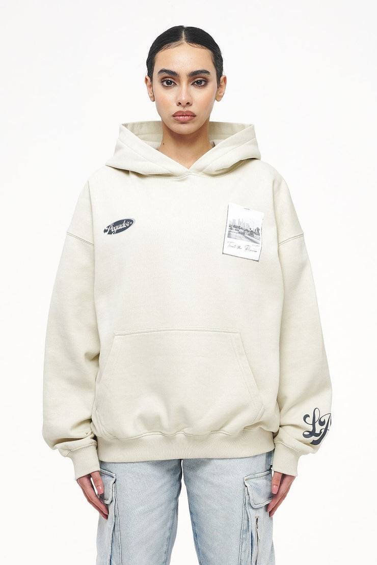 Pegador L.A. Oversized Hoodie Vintage Washed Angels Cream Saisonschlussverkauf