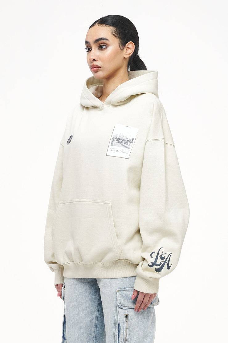 Pegador L.A. Oversized Hoodie Vintage Washed Angels Cream Saisonschlussverkauf