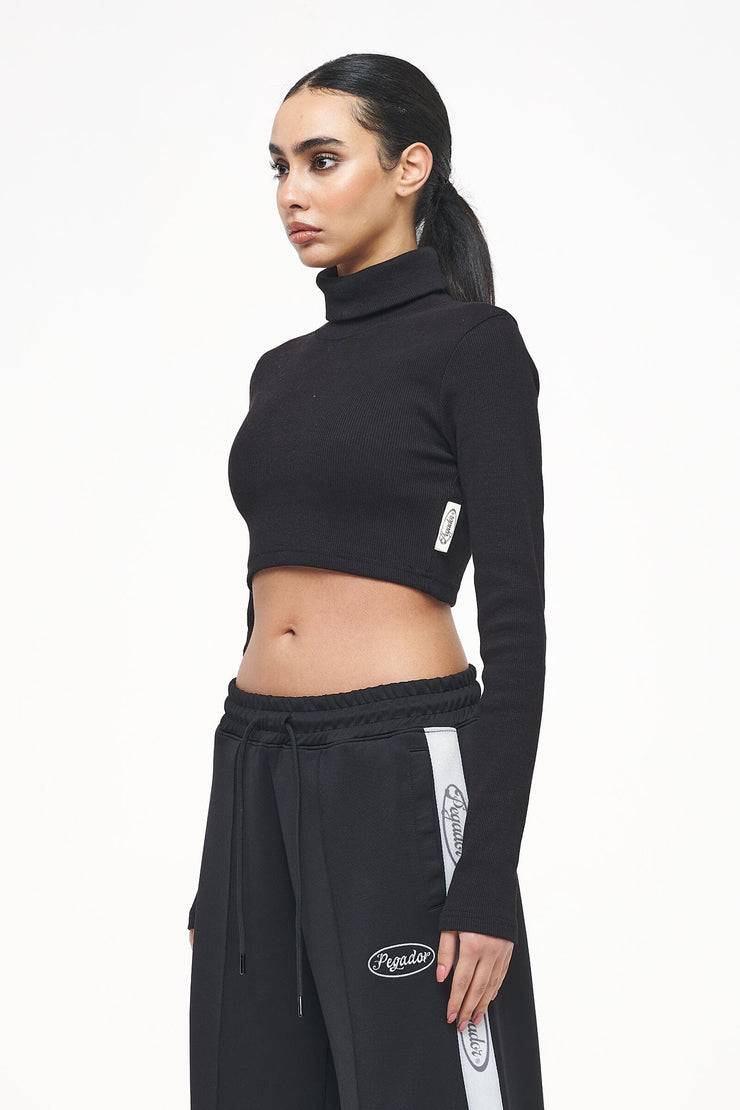 Pegador Zito Rib Cropped Turtleneck Longsleeve Black Black Friday