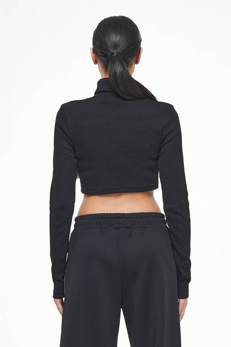 Pegador Zito Rib Cropped Turtleneck Longsleeve Black Black Friday