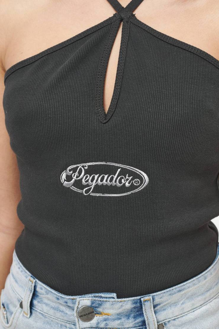 Pegador Santos Rib Neckholder Bodysuit Vintage Washed Iron Grey Cyber Monday