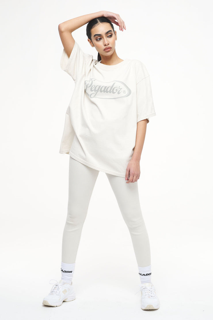 Pegador Jill Rib Leggings Vintage Washed Angels Cream Online Outlet