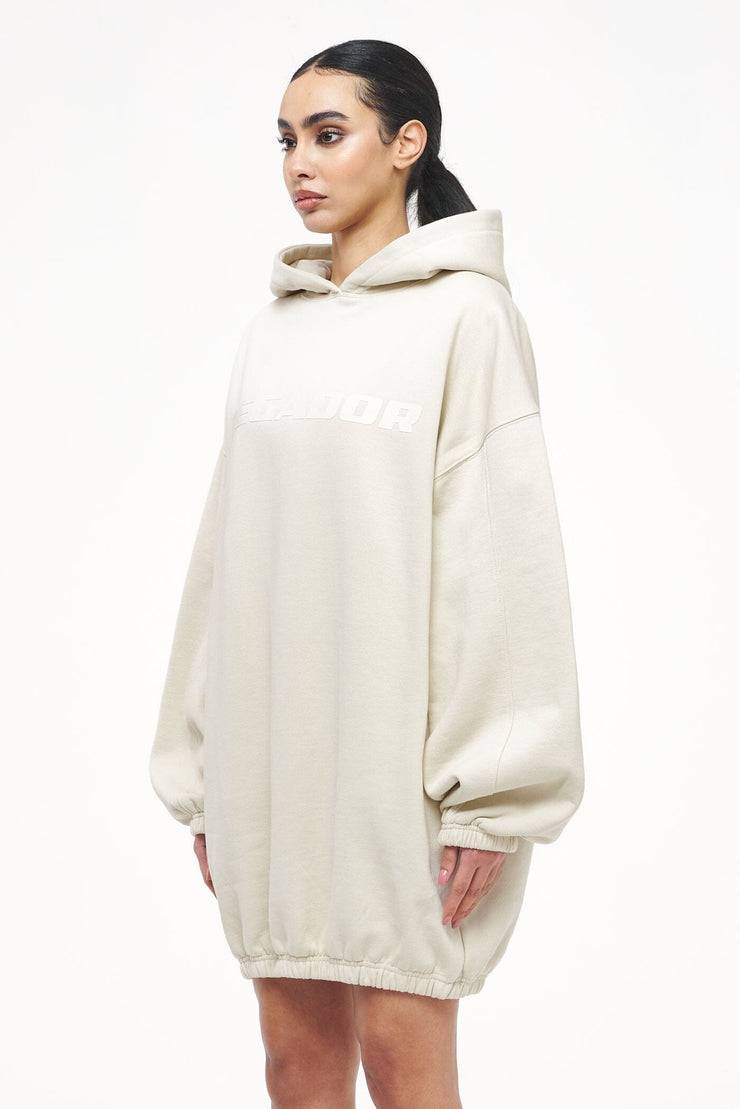 Pegador Lulea Oversized Hoodie Dress Vintage Washed Angels Cream Exklusive Angebote