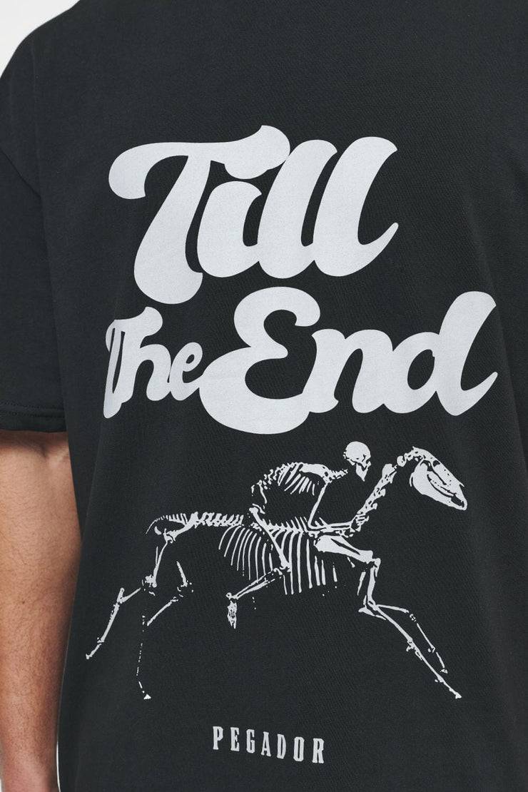 Pegador Dinmont Oversized Tee Vintage Washed Black Ink Bestseller
