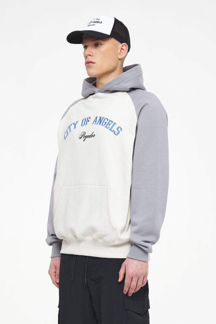 Pegador Keefer Raglan Hoodie Vintage Washed Angels Cream Dusk Grey Tägliche Deals
