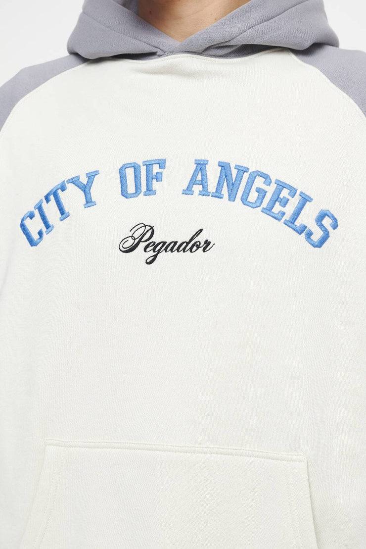 Pegador Keefer Raglan Hoodie Vintage Washed Angels Cream Dusk Grey Tägliche Deals