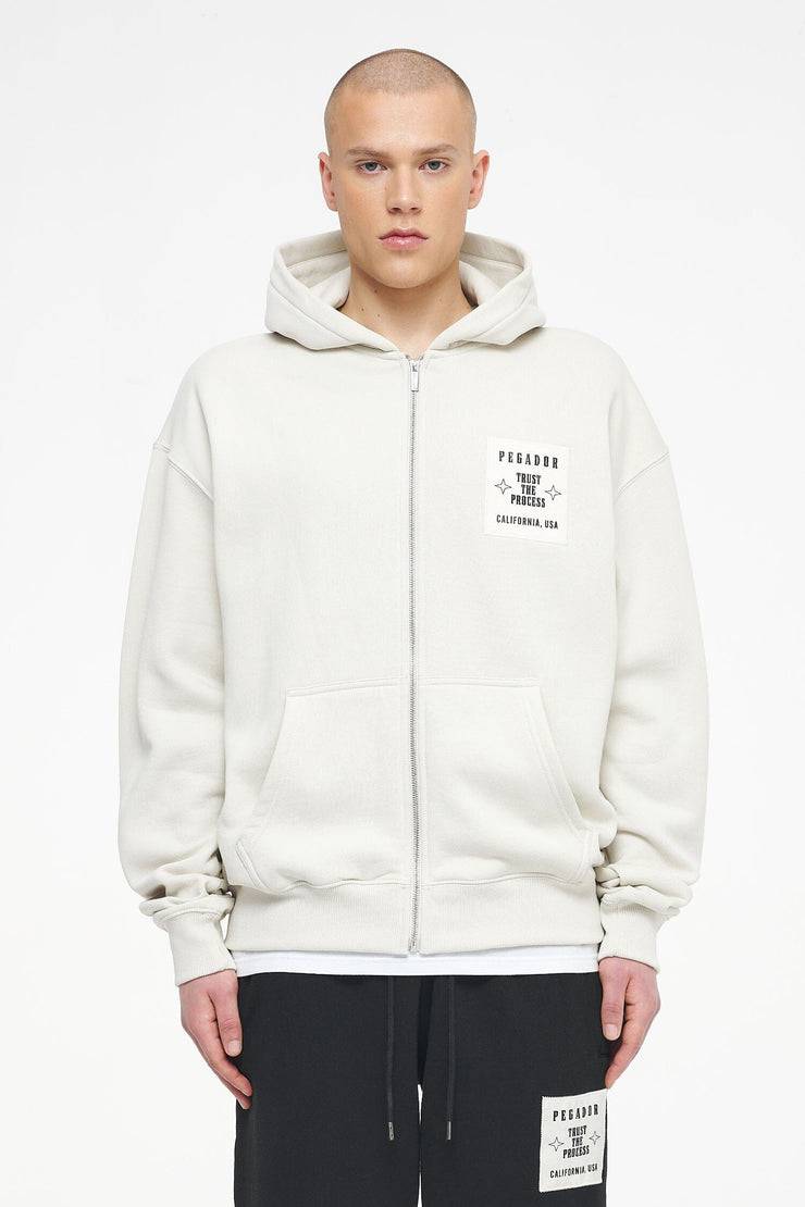 Pegador Salal Oversized Sweat Jacket Vintage Washed Angels Cream VIP-Rabatte