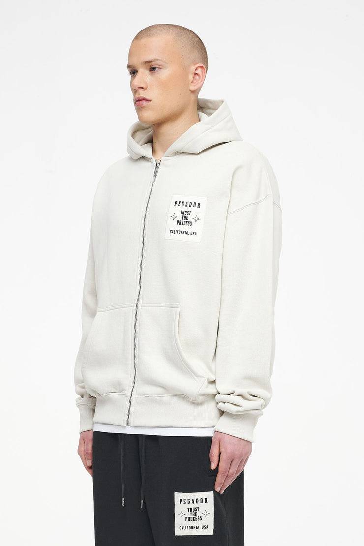 Pegador Salal Oversized Sweat Jacket Vintage Washed Angels Cream VIP-Rabatte