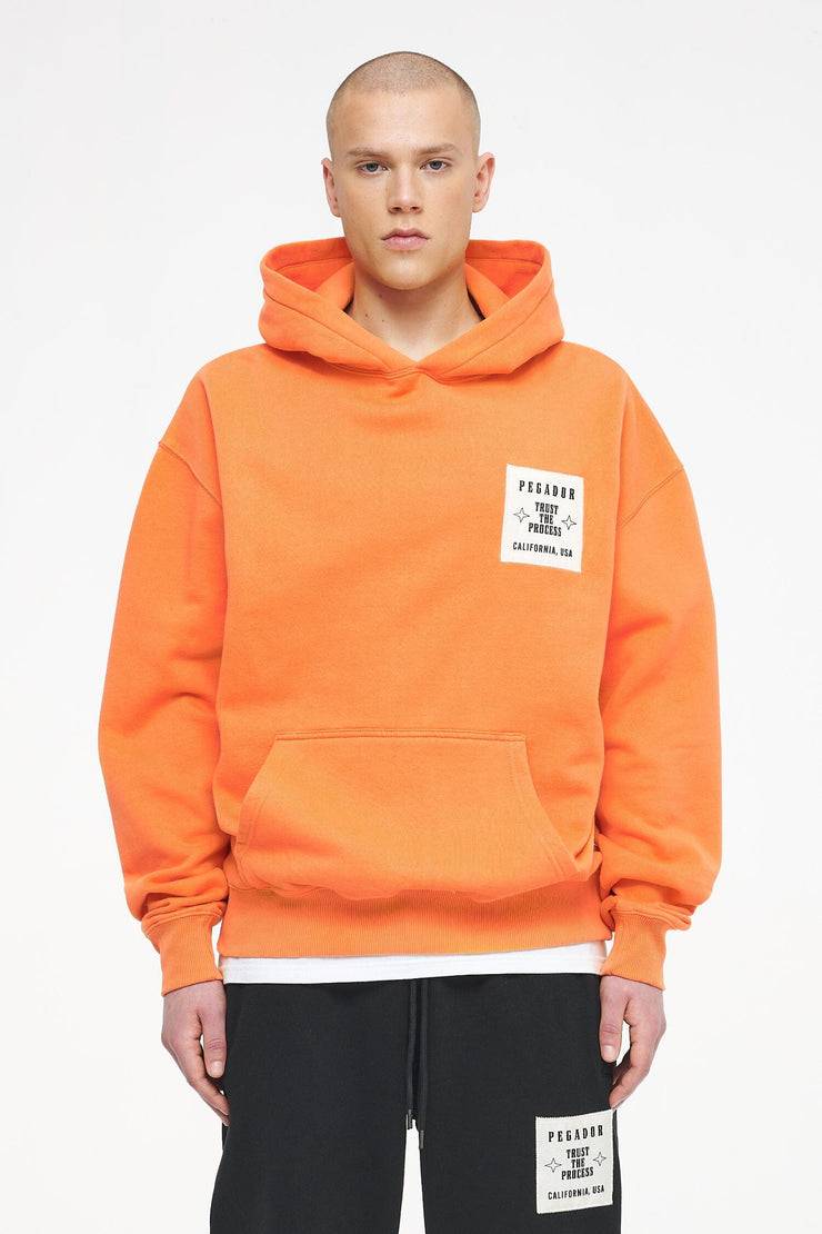 Pegador Salal Oversized Hoodie Vintage Washed Sunrise Orange Super Sparpreis